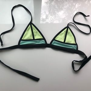Trendy Triangle Target Bikini Top